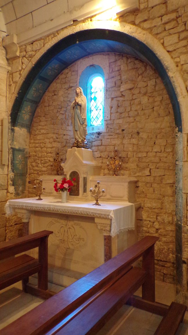 Réparsac - L'église Saint-Pierre - La chapelle Notre Dame de Lourdes (10 avril 2018)