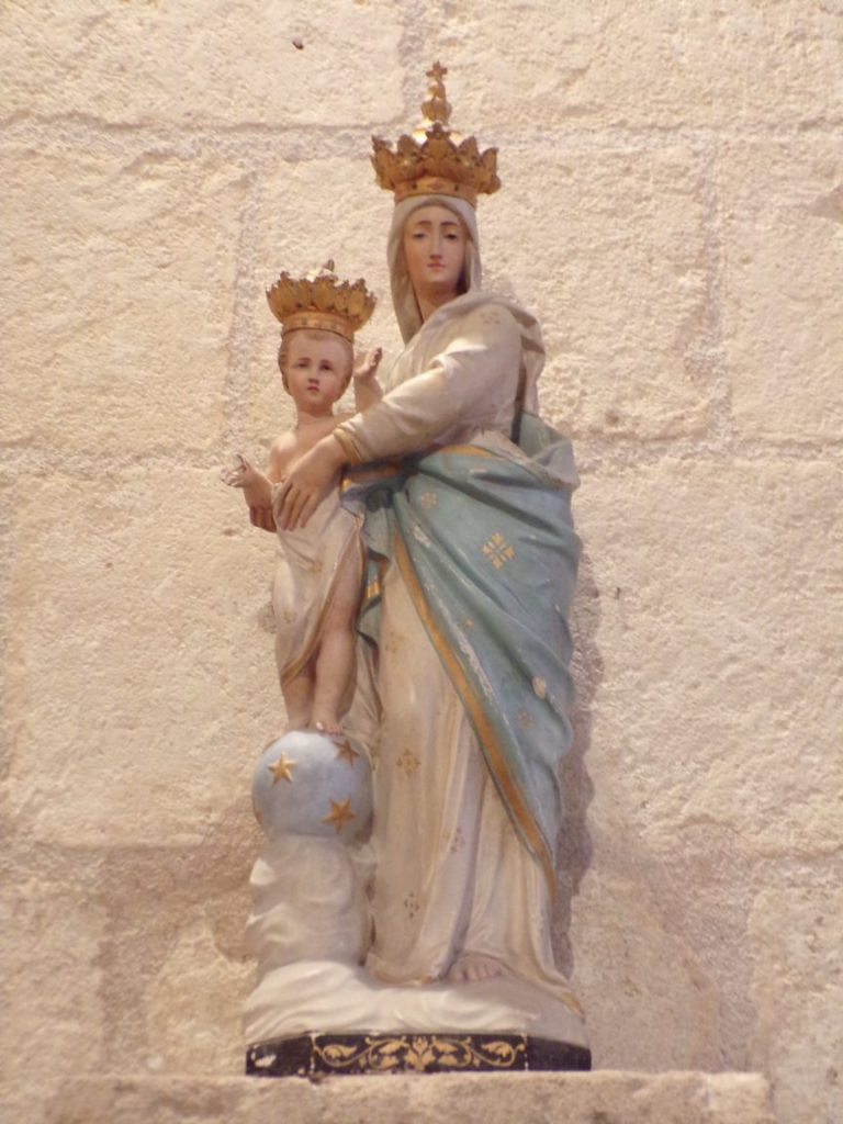 Saint-Brice - L'église Saint-Brice - Vierge à l'Enfant (25 juillet 2018)