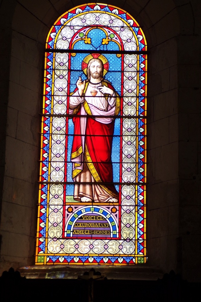 Foussignac - L'église Saint-Cybard-et-Saint-Laurent - Le Sacré coeur de Jésus (15 juin 2017)