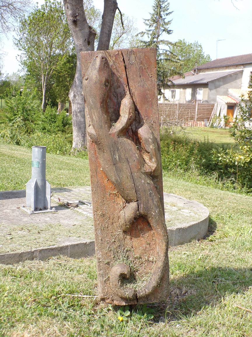Bréville - Sculpture le long de la Soloire (3 mai 2022)